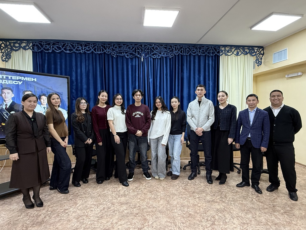 Мектебіміздің түлектері, қазіргі таңда беделді жоғары оқу орындарының студенттерімен дәстүрлі кездесу шарасы